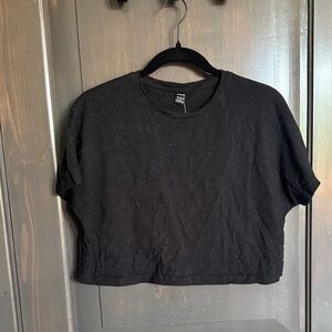 SHEIN Classic Black Crop Top